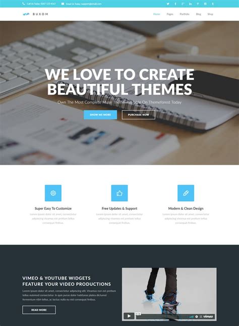 adobe muse website templates